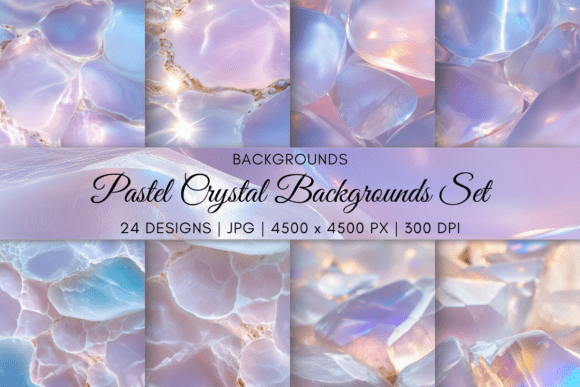 Download Pastel Crystal Backgrounds Set - Pastel Collection