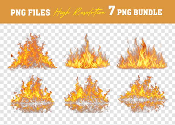 Download Watercolor Fire Flames Mega Bundle - Flames Collection