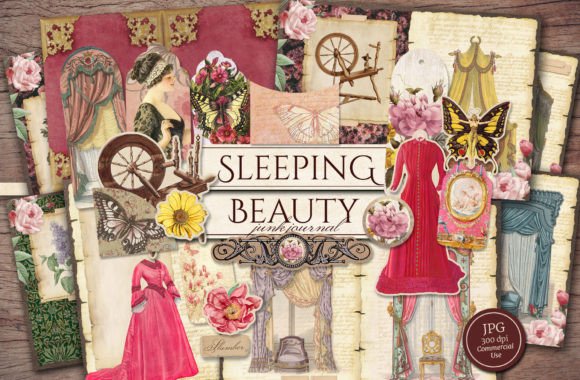 Download Sleeping Beauty Scrapbook Journal Kit - Scrapbook Collection