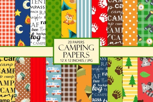 Download Camping and Forest Scrapbook Papers - Scrapbook Collection