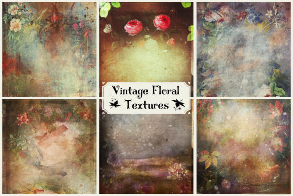 Download Vintage Floral Textures, Art Textues - Floral textures Collection