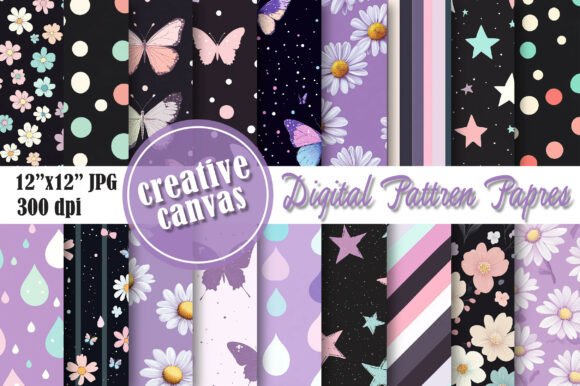 Download Pastel Butterfly Floral Digital Paper - Pastel Collection