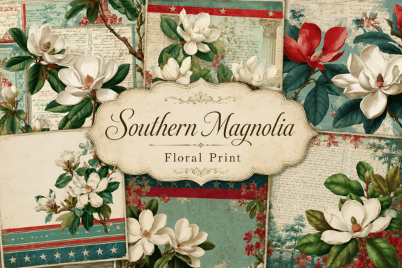 Download Southern Magnolia Floral Print - Premium Resources