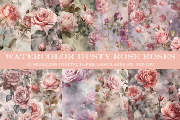Download Dusty Rose Digital Paper, Seamless - Rose digital paper Collection